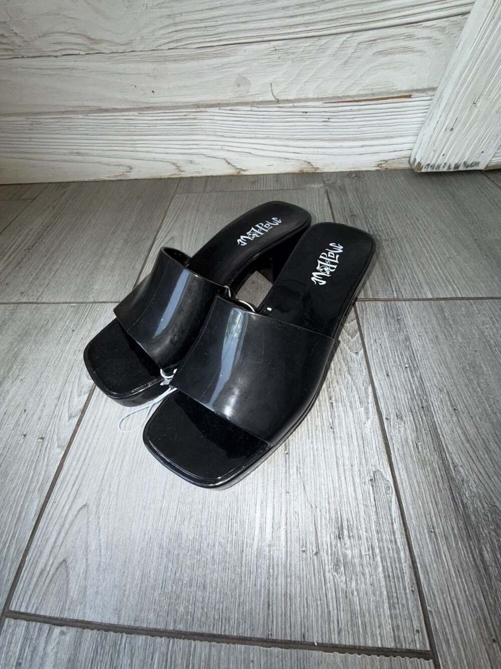 Marni for Target Jelly Platform Slide Sandals Black Size 7